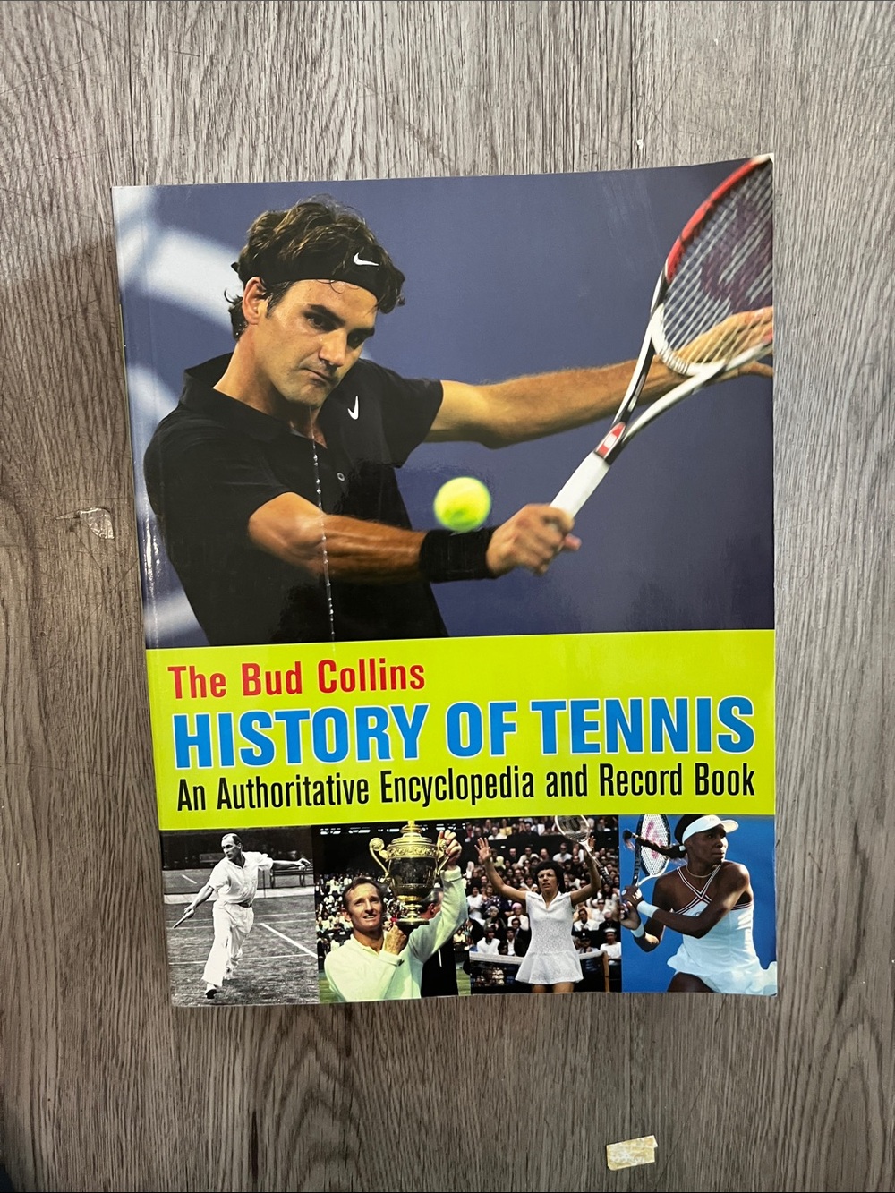 The History of Tennis -Book (Blue/Yellow Cover)paperback!